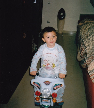 Giovanni con la moto